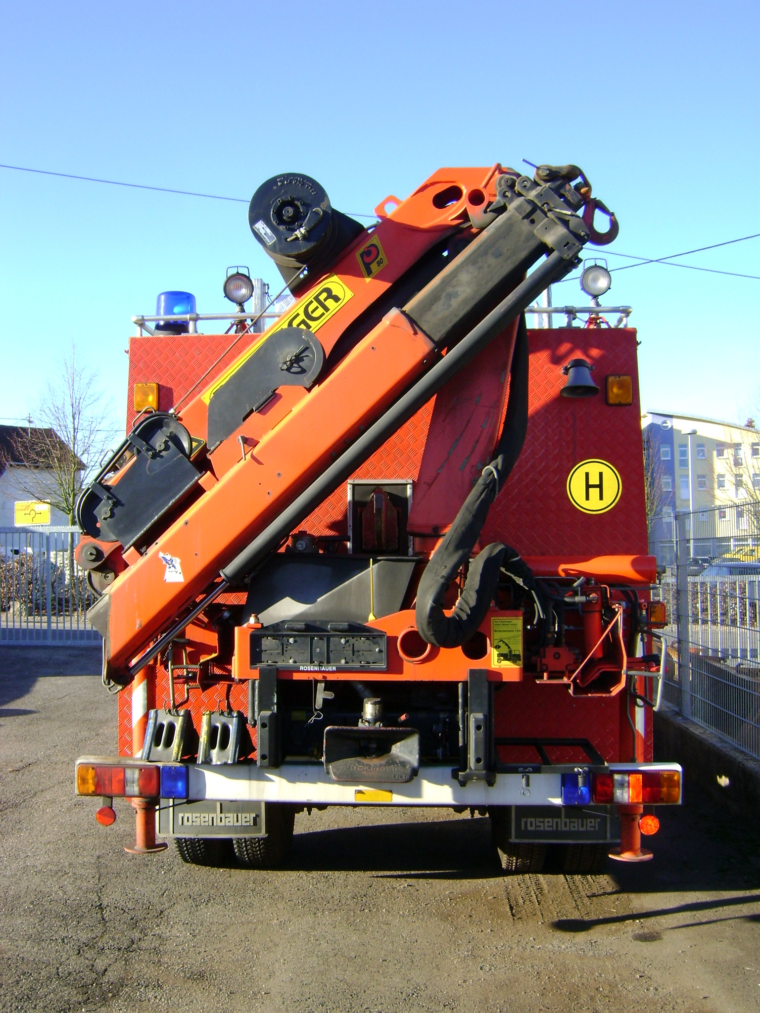 RW Kran MAN 17.232 FA,4x4, mit Palfinger PK 8000 Kran sowie Hydrauliche