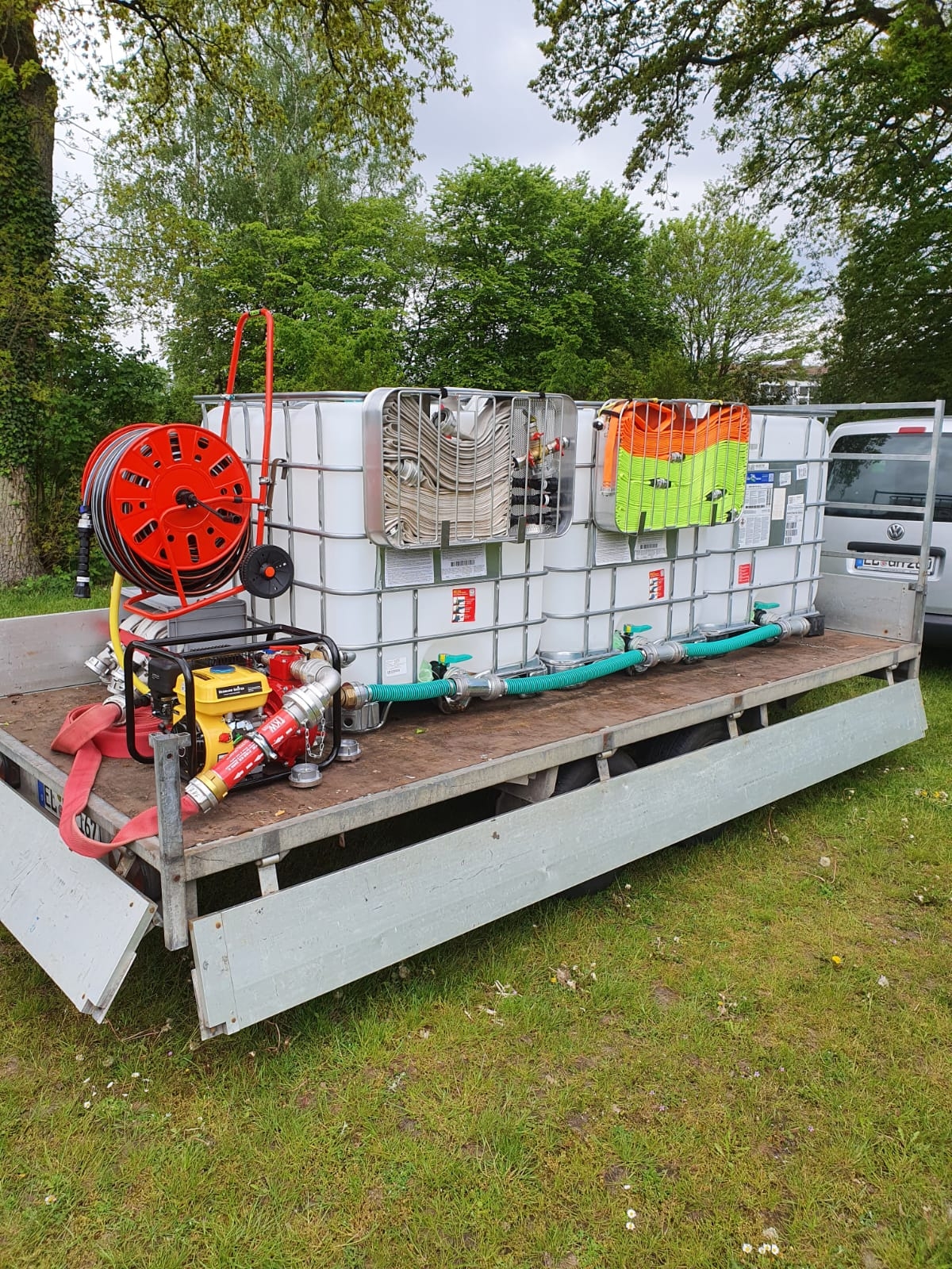 Pumpe zur Vegetationsbrandbekämpfung und zum Keller-Lenzen